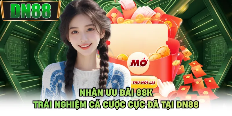 Nhận Ưu Đãi 88K - Trải Nghiệm Cá Cược Cực Đã Tại DN88