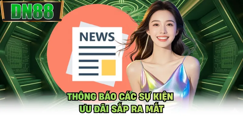 Thông báo các sự kiện ưu đãi sắp ra mắt
